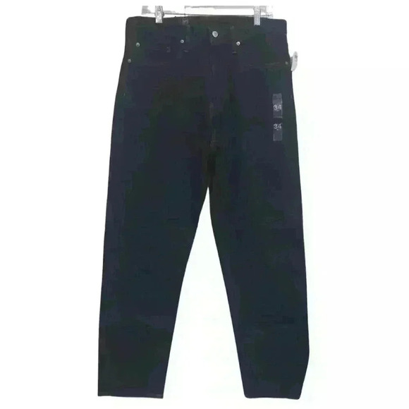 Men's Gap Relaxed Taper Dark Wash Denim Jeans $70 - Picture 1 of 10